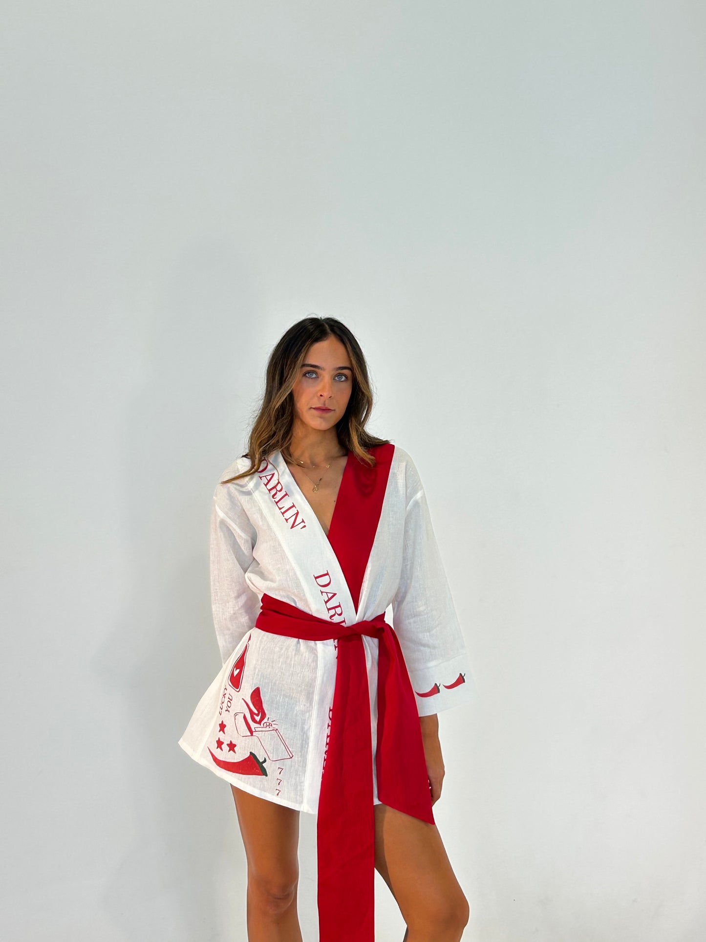 Lucky Darlin' Robe (white)